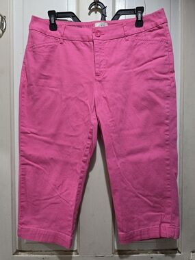 St. John's Bay Bright Pink Casual Capri